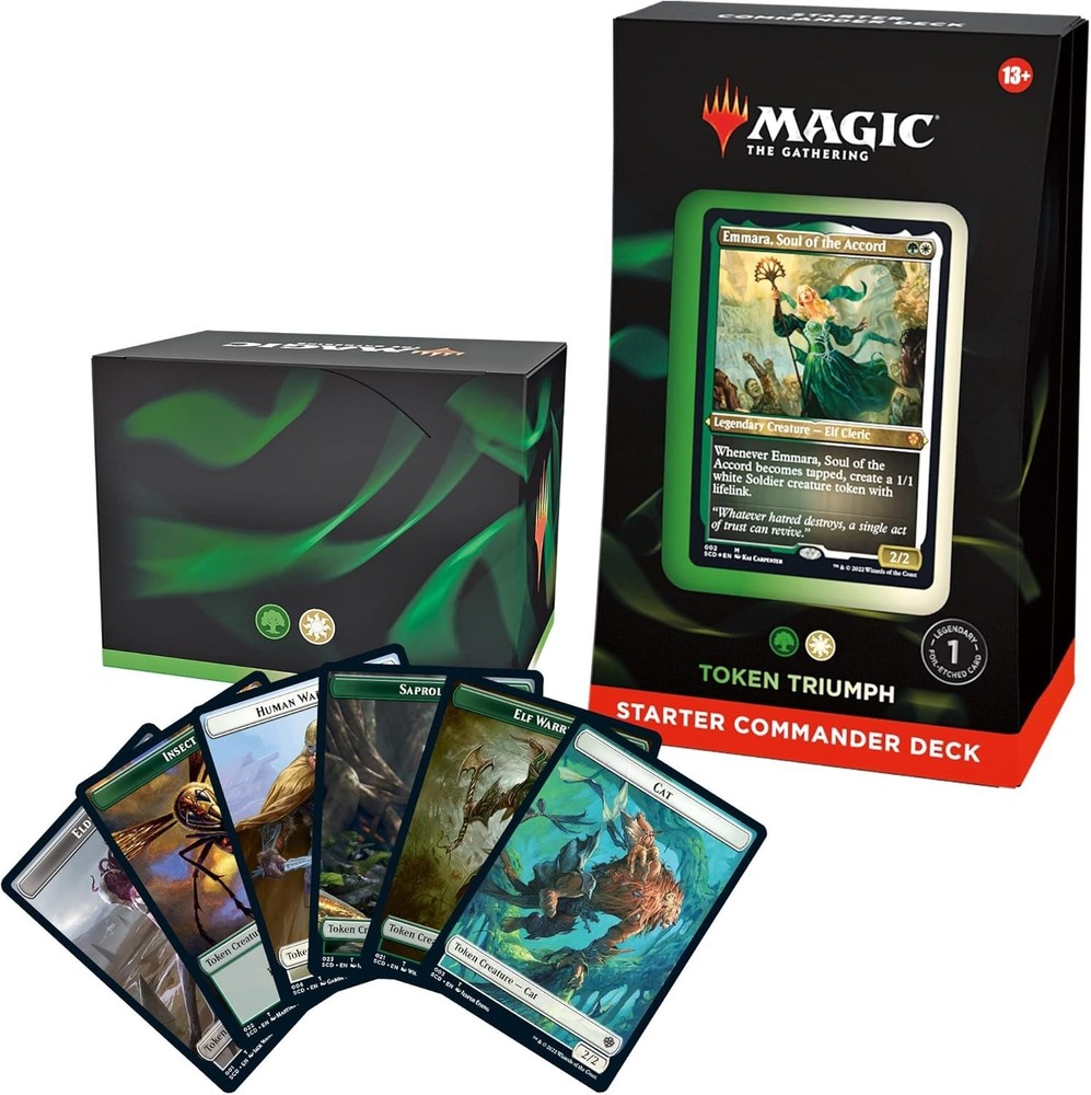 Magic: The Gathering Starter Commander Deck - 7 x 5 x 0.1 inches, Multicolor