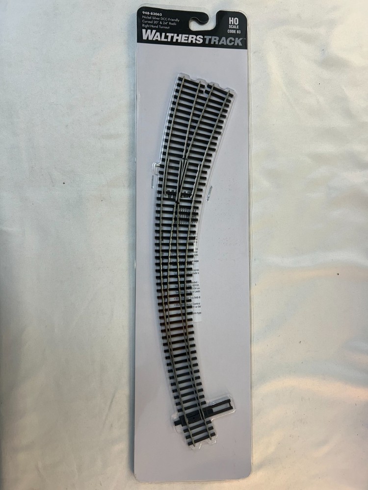 Walthers Track 948-83062 HO Scale Code 83 Curved 20