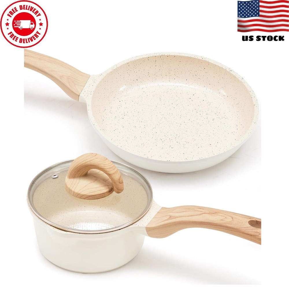 Non Stick Ceramic Cookware Pots and Pans Set