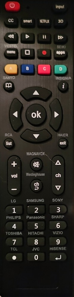 Universal replacemenremote control can be directly used for LG, Samsung, Philips