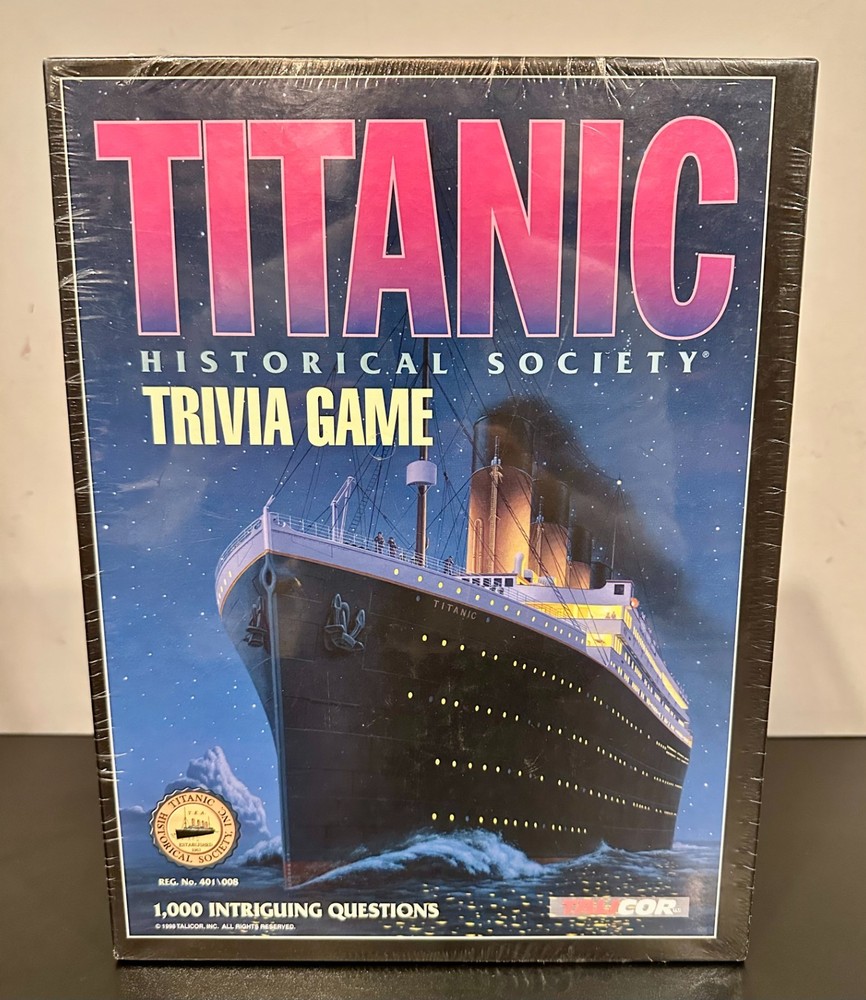 Titanic Historical Society Trivia Game by Talicor 1998 *NEW & SEALED*