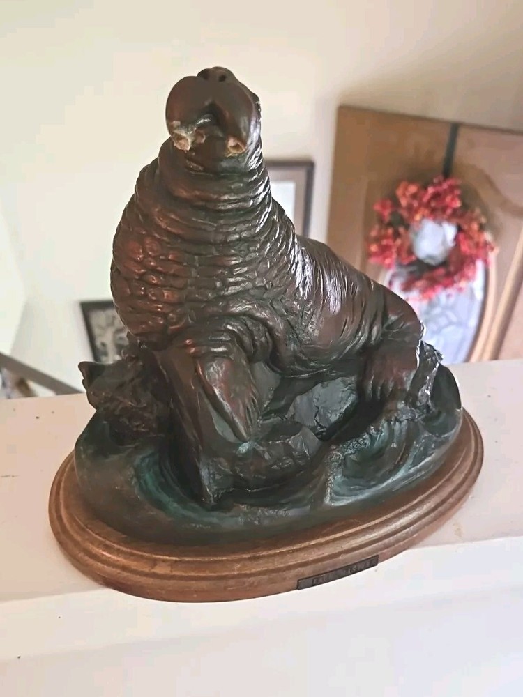 Bronze Walrus  Signed By The Late Christopher Bell.  11/200. 
