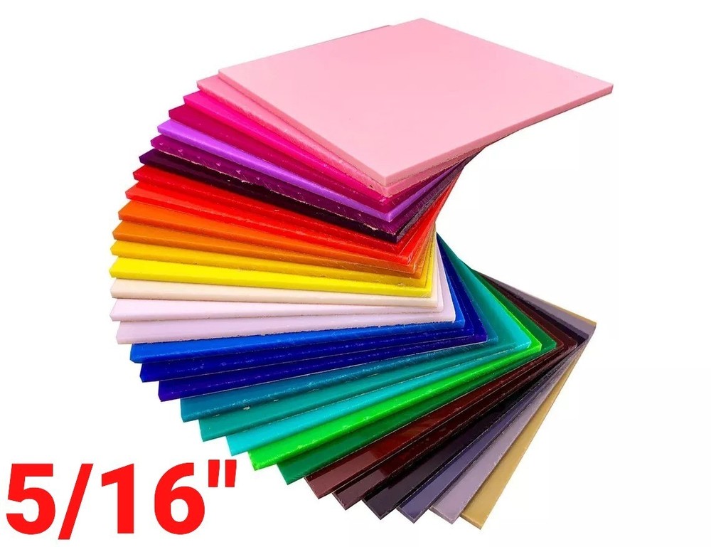 Plexiglass Plastic Acrylic Sheet, 8mm (5/16