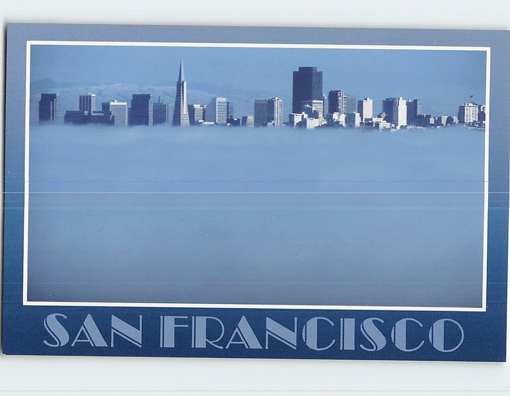 Postcard The City Skyline San Francisco California USA