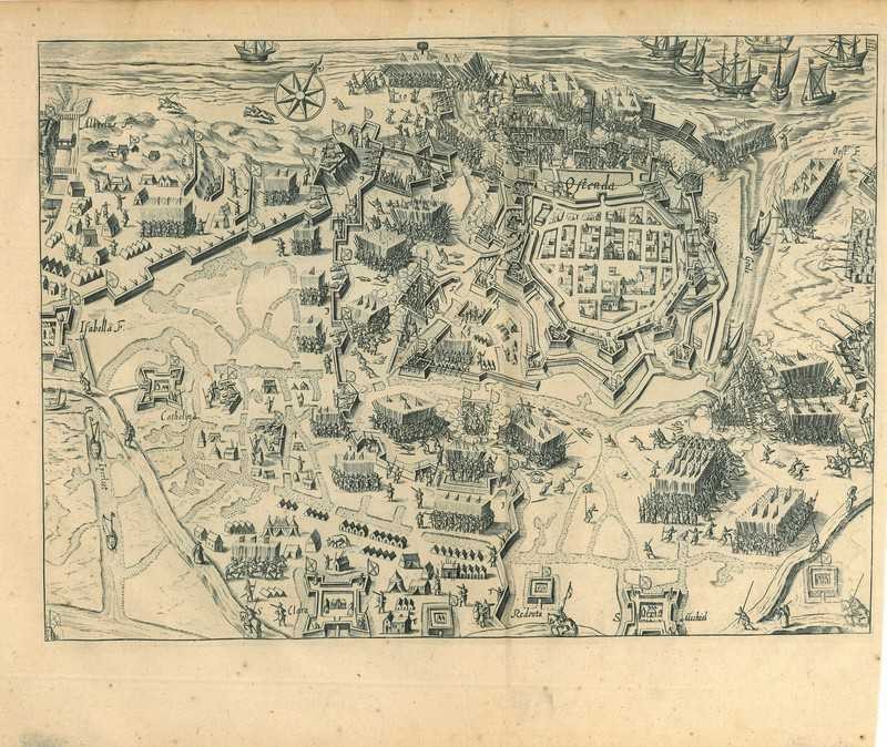 Historical print of Ostend
