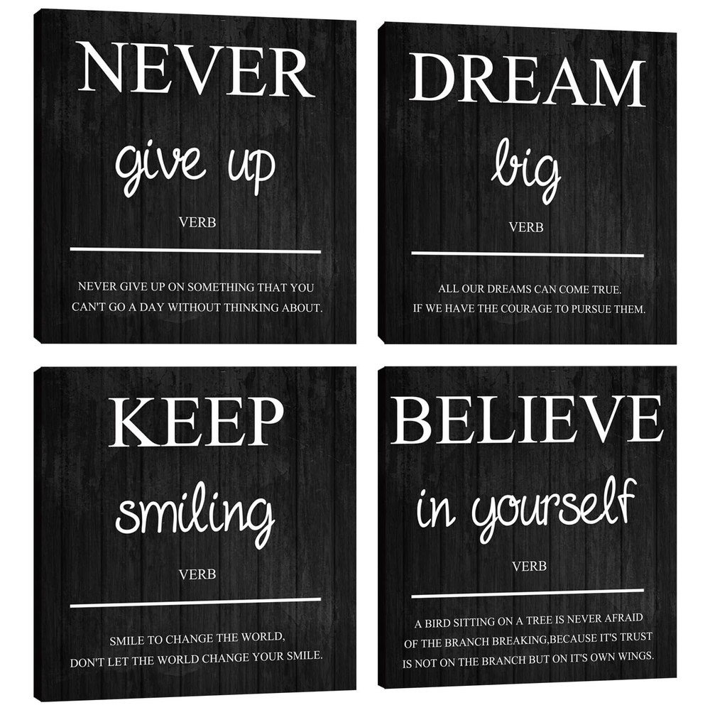 Inspirational Motivational Wall Art for Office Decor Positive Painting
