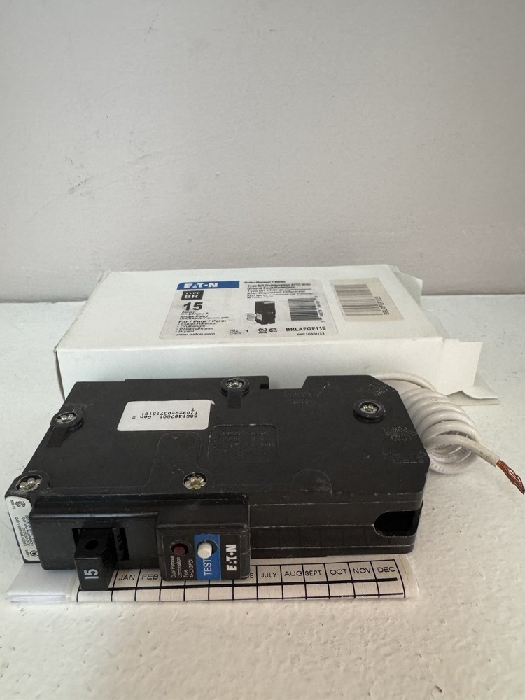 New Eaton BRLAFGF115 15A, H3lDBL3 1P, 120/240V