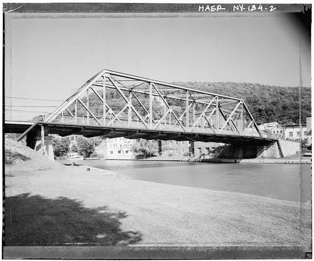 Saunders Street Bridge Haverstraw NY 1940s Truss Bridge Northeast View