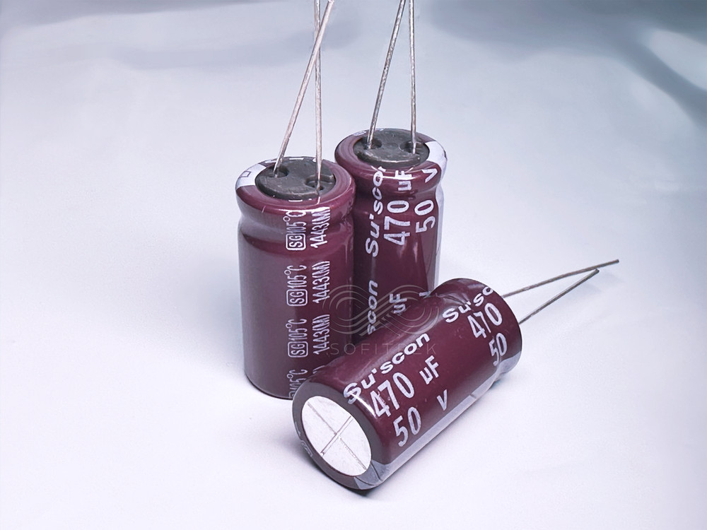 10PCS SG Suscon 470uf 50V 13x25mm Radial Electrolytic Capacitor Low Impedance
