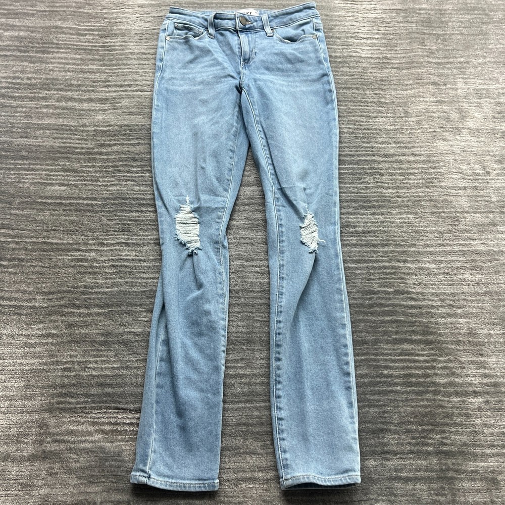 Paige Jeans Size 24 Womens Skyline Ankle Peg Mid Rise Medium Wash Blue Denim