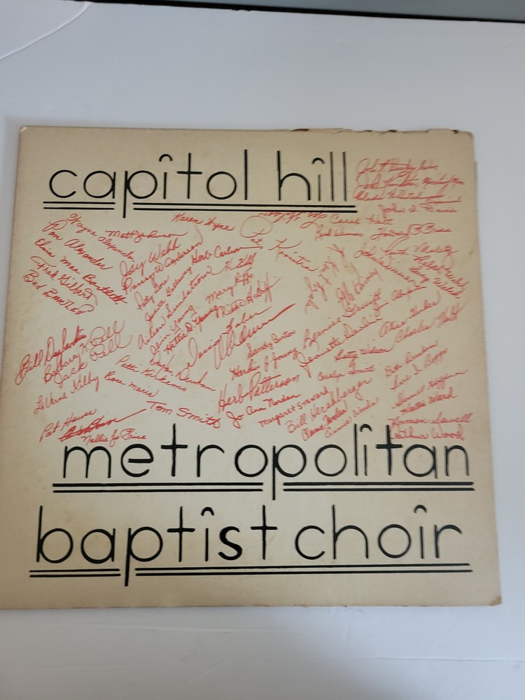 Capitol Hill Metropolitan Baptist Choir LP Yellow Vinyl Cover Gospel