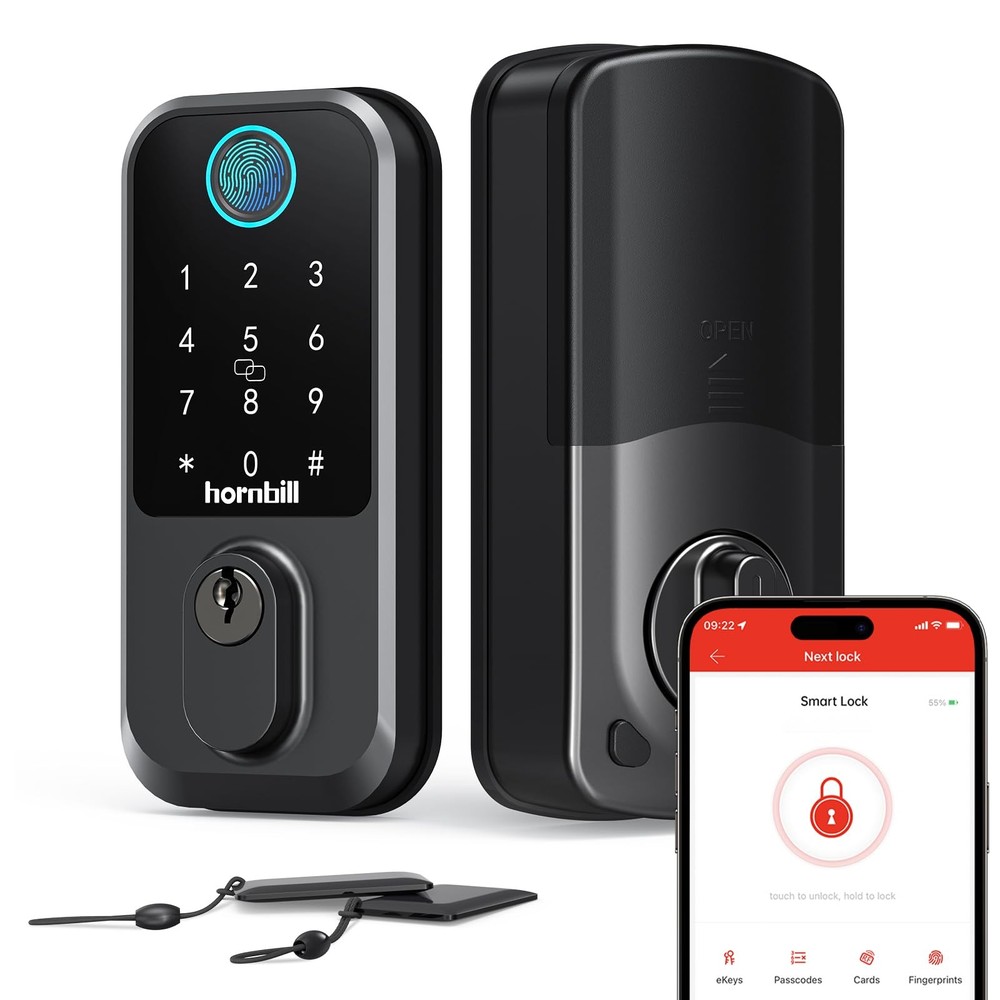 Wi-Fi Smart Keyless Entry Fingerprint Door Lock for Home Security