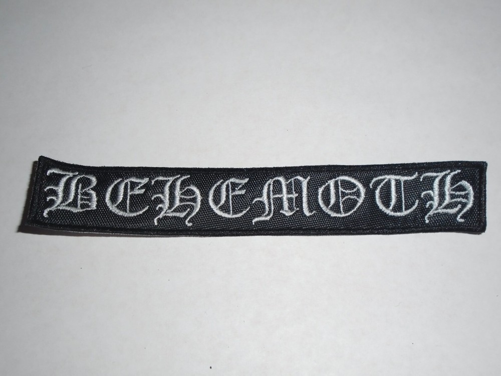 Behemoth Black Metal Band Embroidered Iron-On Patch