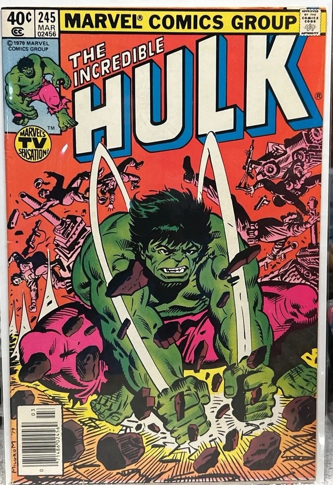 The Incredible Hulk #245 Newsstand Variant (Marvel Comics March 1980)