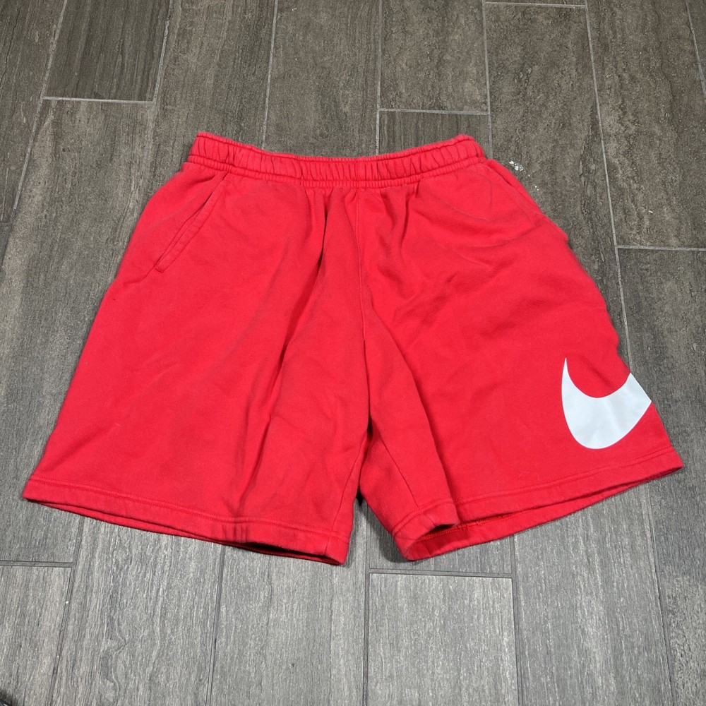 Men’s Nike “Big Logo” Red  Lounge Shorts SZ XL
