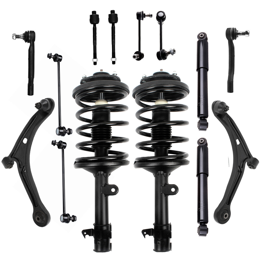2006-2008 Honda Pilot Front Strut Rear Shock Sway Bar Tie Rod Control Arm Kit
