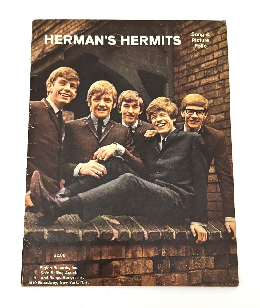 Vintage Herman’s Hermits Song & Picture Folio – 1965