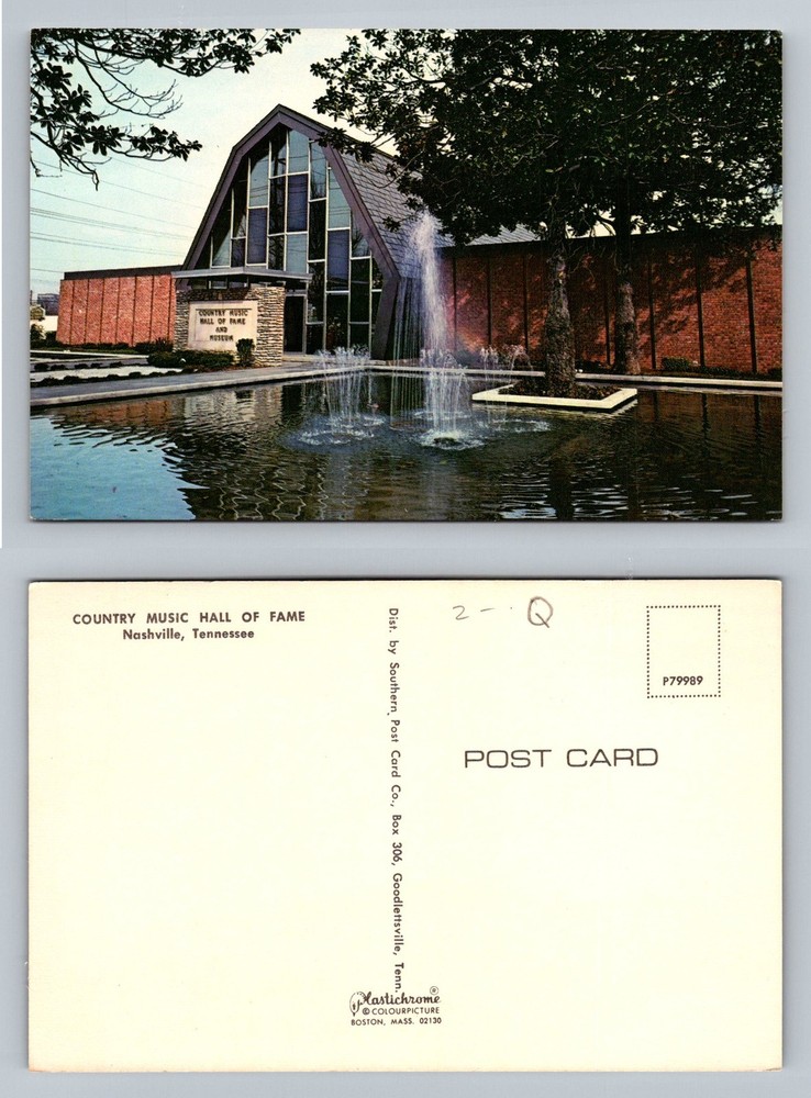 Nashville, TN-Tennessee, Country Music Hall of Fame Museum Vintage Postcard