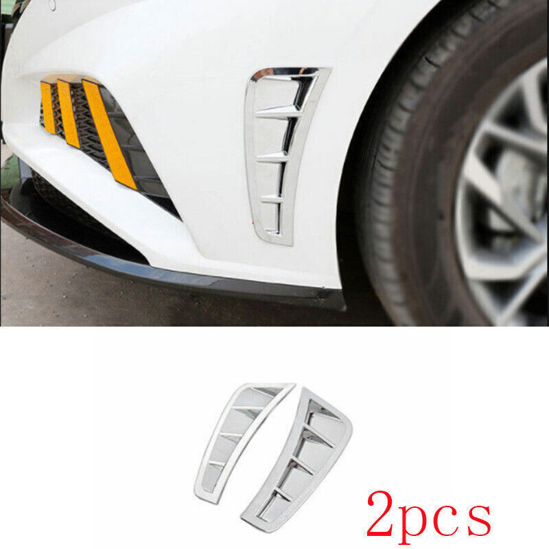 For Hyundai Sonata 2020-2023 Chrome Side Wing Air Flow Fender Intake Vent Cover