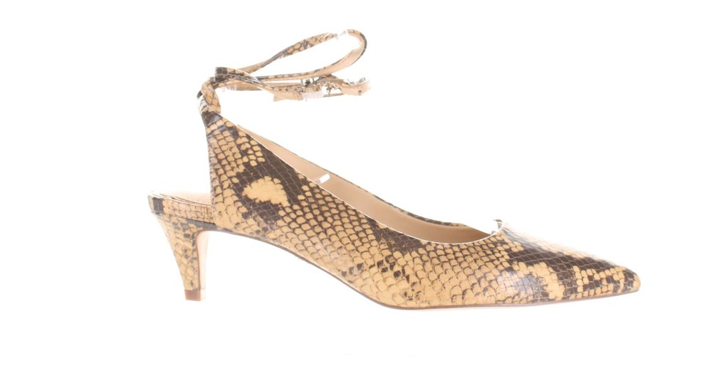 Sam Edelman Devry Tan Ankle Strap Heels Size 6.5 | Style 7770856