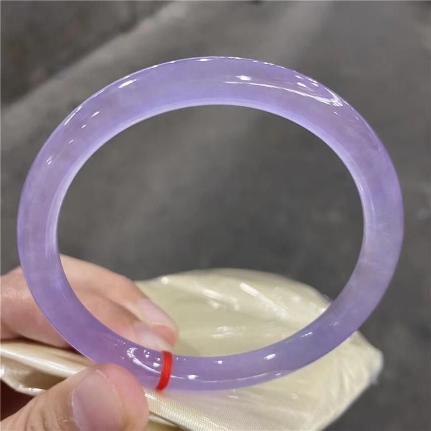 Certified Real Natural Grade AAA Ice purple Myanmar Jade jadeite bracelets
