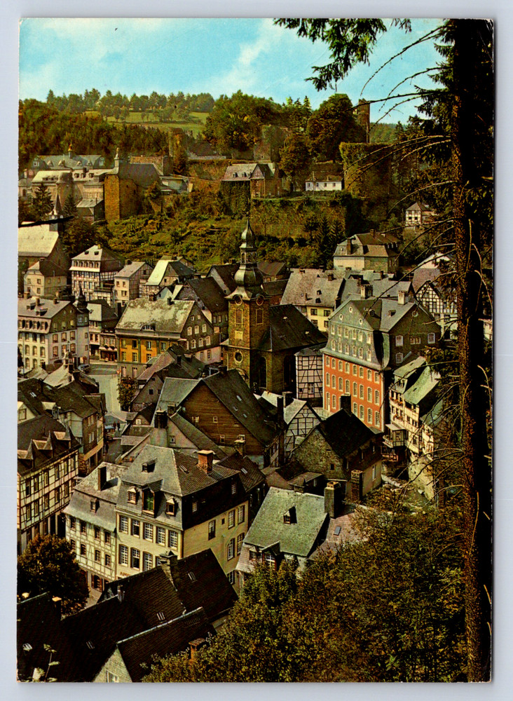 Vintage Postcard Monschau Eifel Montjoie Germany