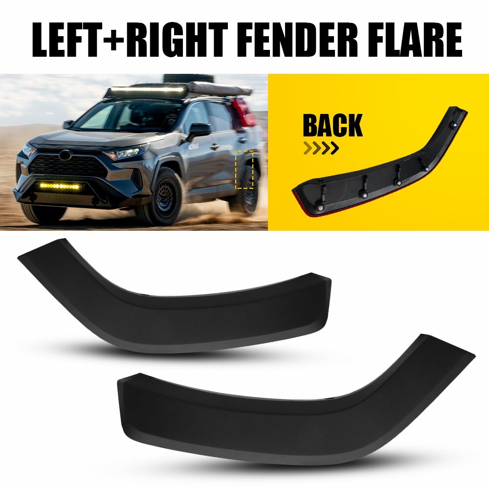 Rear Wheel Fender Flare Trim Molding Left Right Side For 2019-2024 Toyota RAV4 S