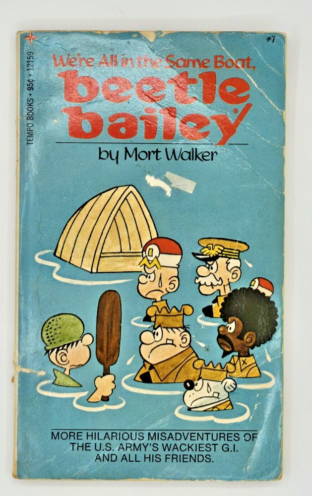 Beetle Bailey, No. 7, We're All in the Same Boat by Mort Walker, 1973 PB
