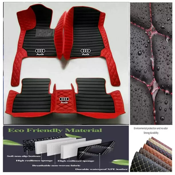 For Audi Car Floor Mats All Models Luxury Waterproof Liners Carpets Cargo Custom
