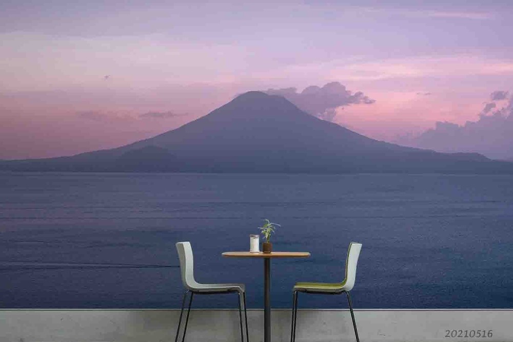 3D Mountain Lake Sunset Landscape Wall Murals Wallpaper Murals Wall Sticker