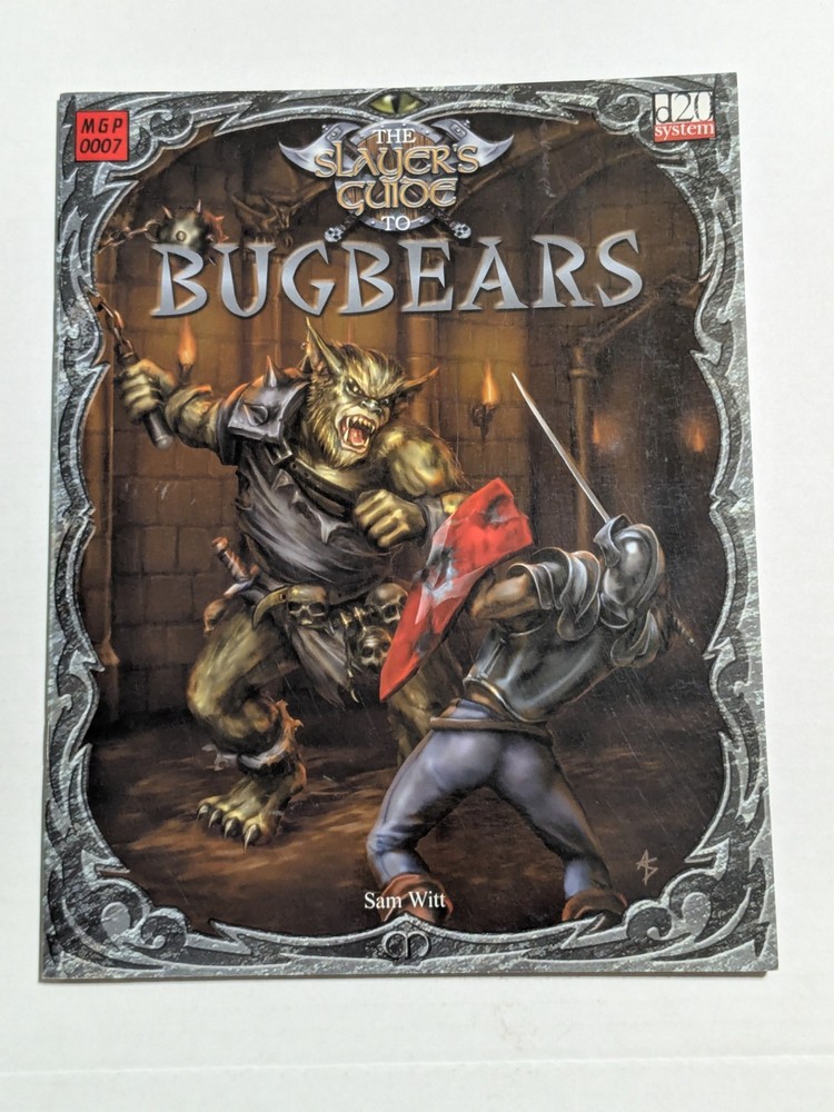 Mongoose Press 2003 - The Slayer's Guide to Bugbears - 3rd Edition D&D / D20