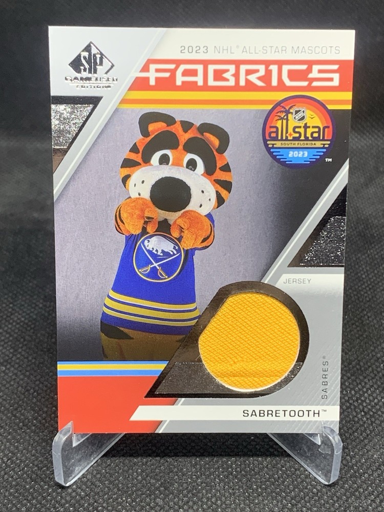 2023 UPPER DECK SP GAME USED SABRETOOTH ALL STAR MASCOT FABRICS MEM ALL-STAR