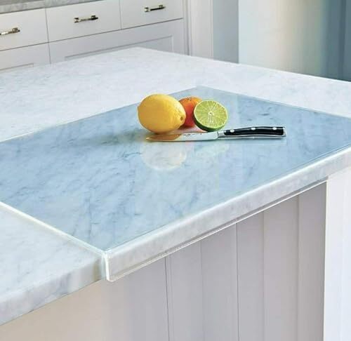 Clear Cutting Board for Kitchen with Lip with Non Slip 24