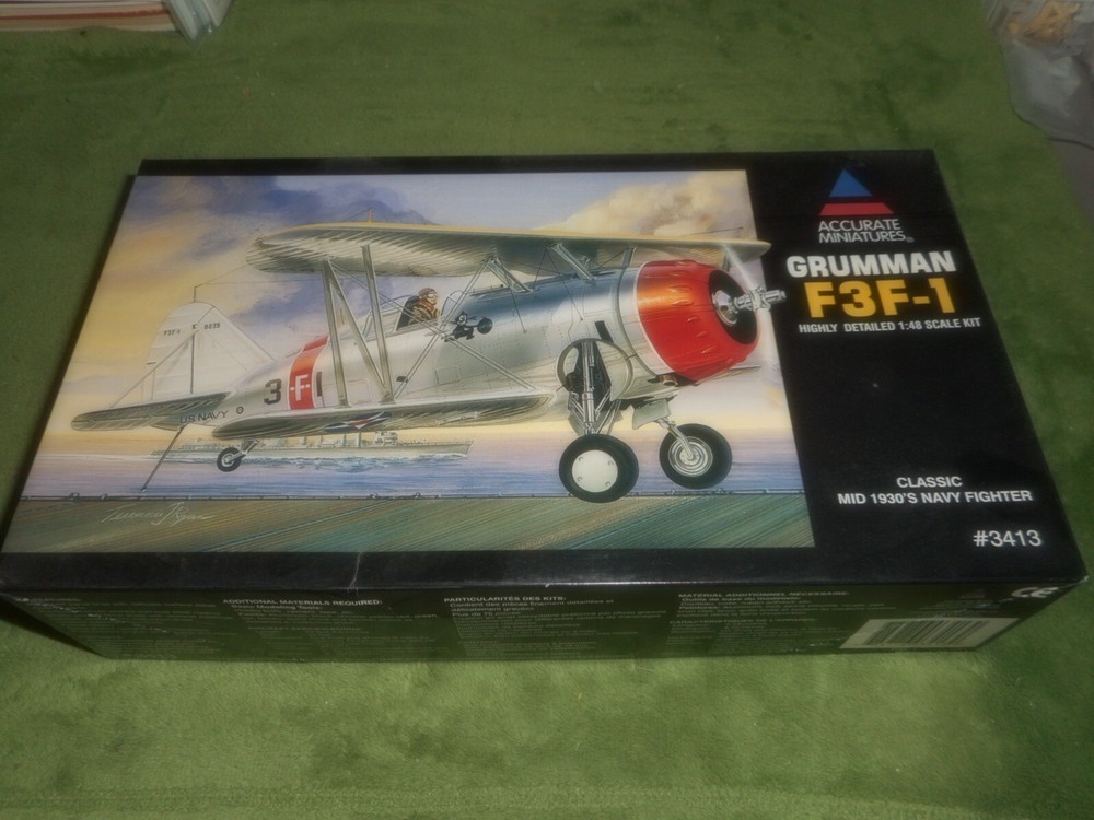 ACCURATE MINIATURES 3413, 1/48 GRUMMAN F3F-1 PLASTIC MODEL KIT-image