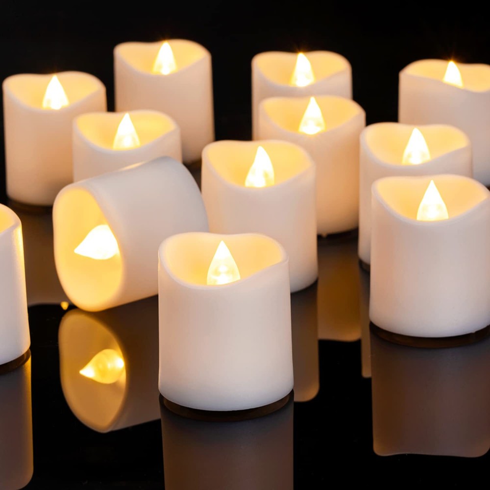 Homemory 24-Pack Flameless LED Tea Lights with 200+ Hour Battery Life