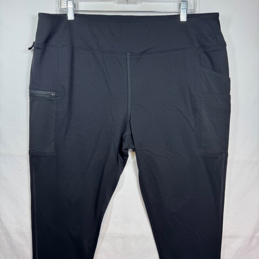 Carhartt Force Black Fitted Cargo Leggings Women XL Utility Work Pants High Rise