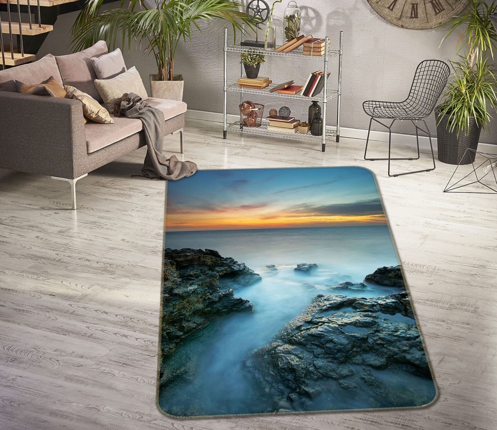 3D Sunset ZHUC1334 Game Non Slip Carpet Mat Photo Carpet Amy