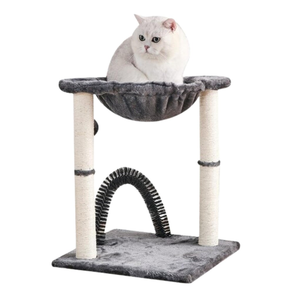 POLIPETS 19” Tall Cat Tower with Hammock,Sisal Scratching Posts and Pets Self...