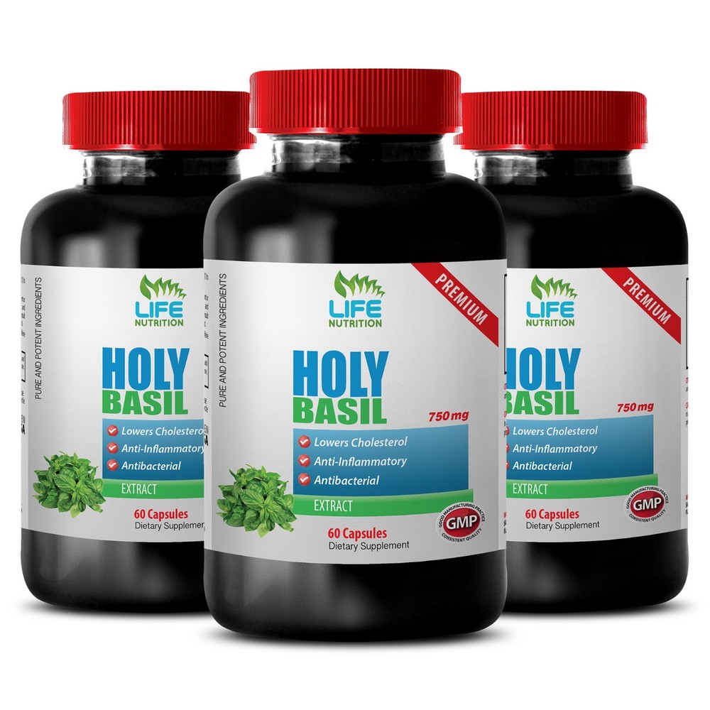 anti inflammatory pill - HOLY BASIL 745MG 3B - wellness core