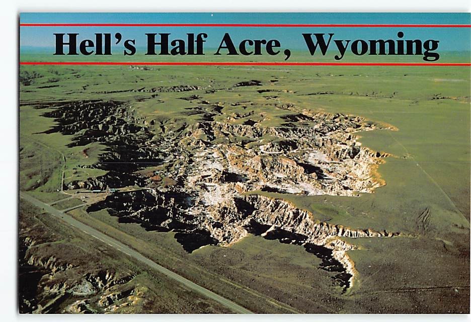Postcard Hell's Half Acre Wyoming USA