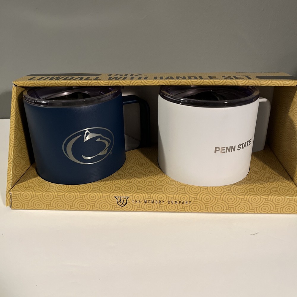 Penn State The Memory Co. Stainless Steel Lowball w/Handle Set  15oz NWB.    #71