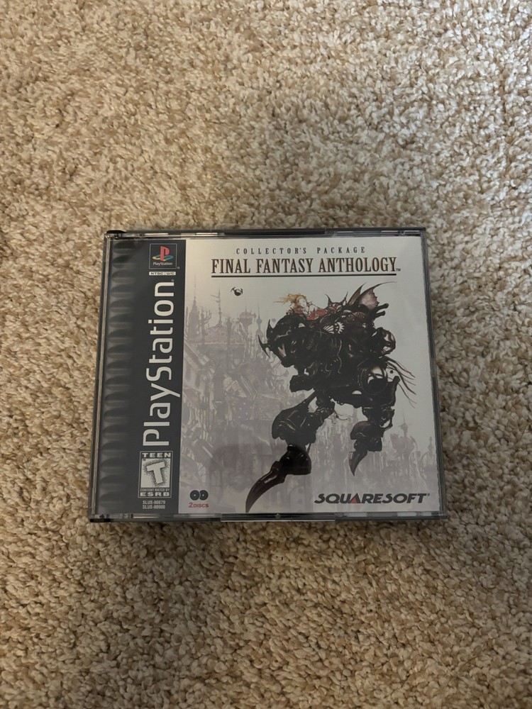 Final Fantasy Anthology (Sony PlayStation 1, 1999) Black Label Complete Set