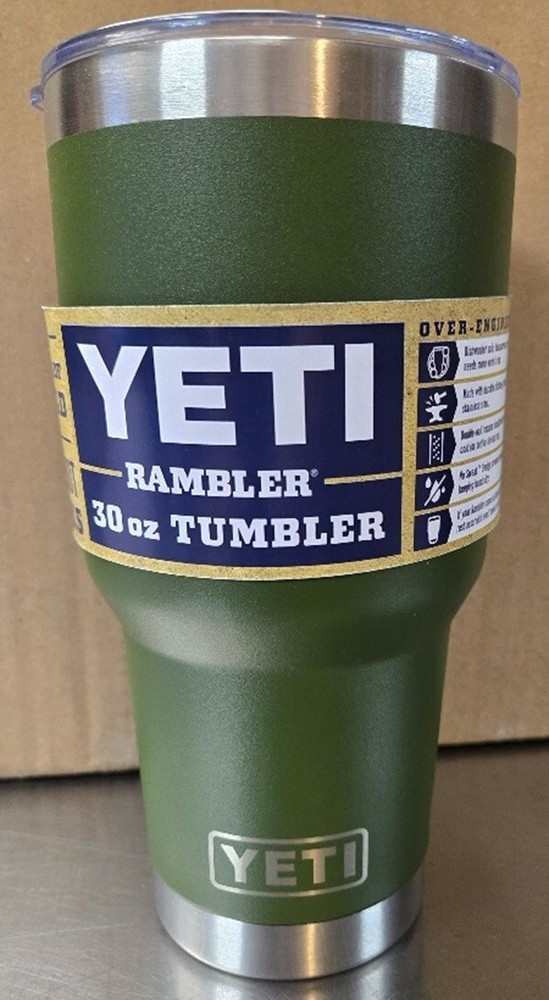 YETI Rambler 30oz Army Green Vacuum Insulated Tumbler Stainless Steel New