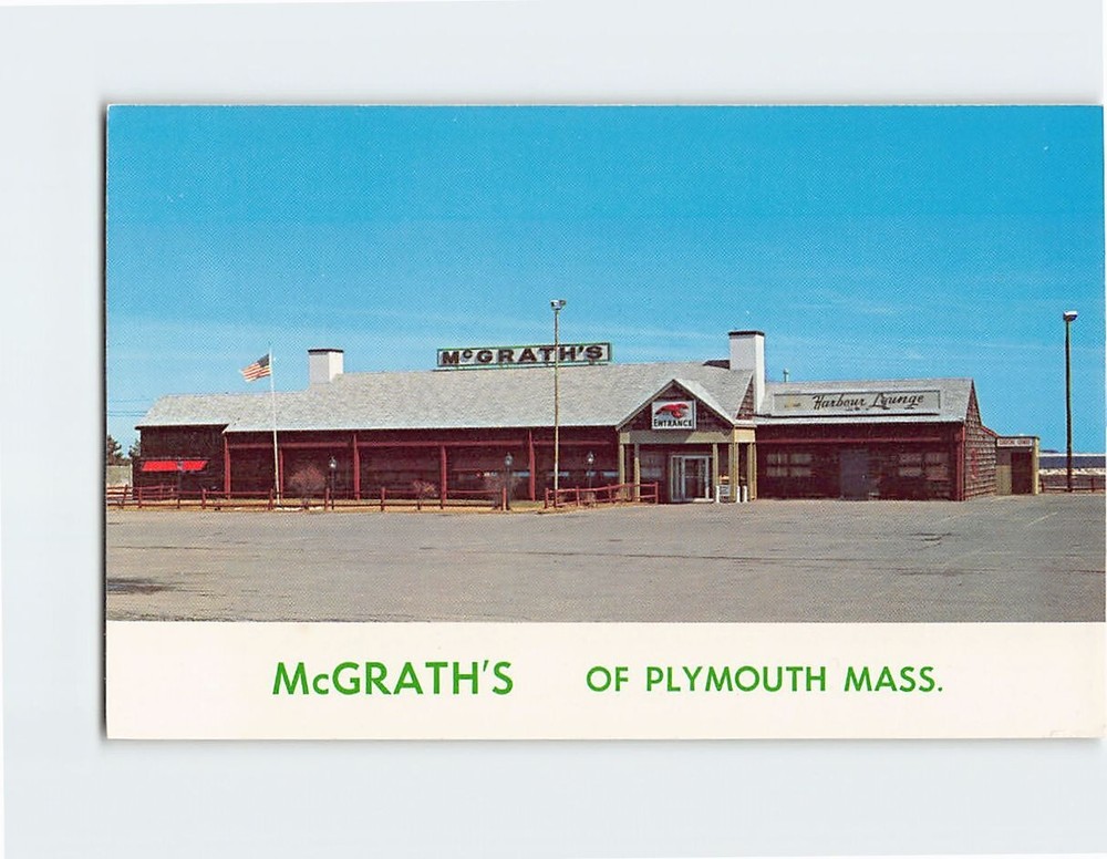 Postcard McGraths Of Plymouth Massachusetts USA