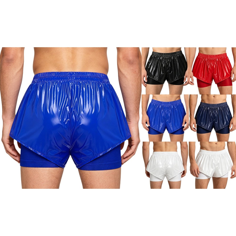 Men Bottoms Biker Shorts Gym Sportswear Exercise Boyshorts Workout Underpants