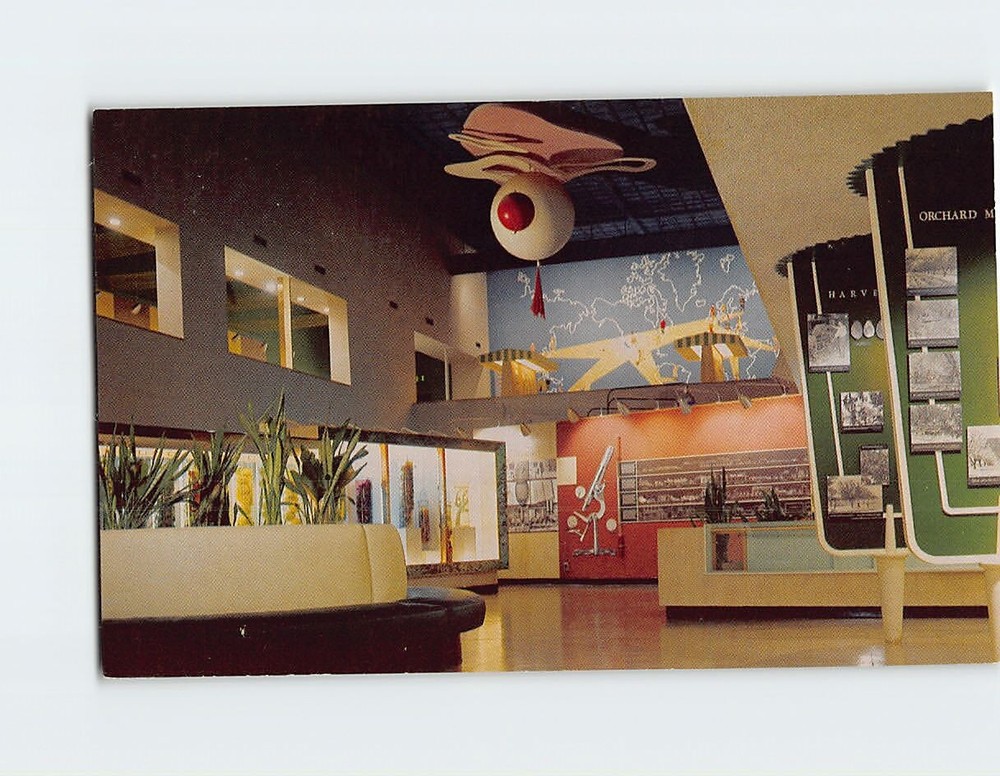 Postcard Agricultural Hall California State Museum of Science & Industry CA USA