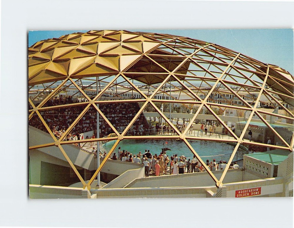Postcard The Golden Dome of the Aquarium on the Gulf of Mexico St. Petersburg FL