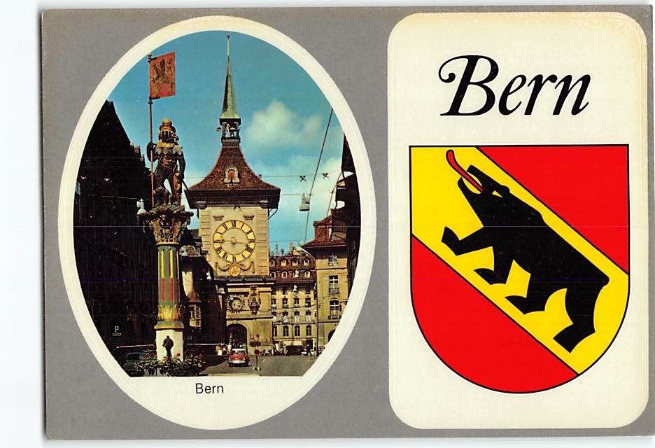 Postcard Clock tower Bern Switzerland