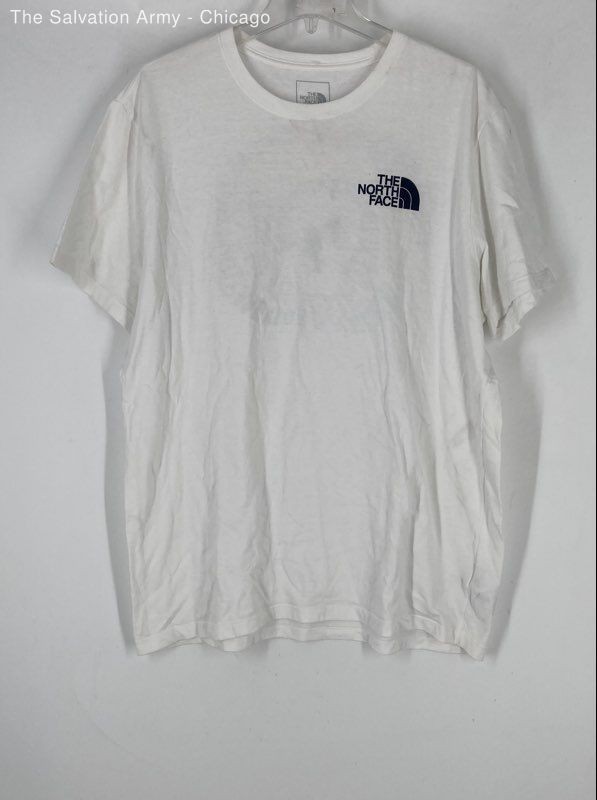 The North Face Mens White Short Sleeve Crew Neck Pullover T-Shirt Size XL