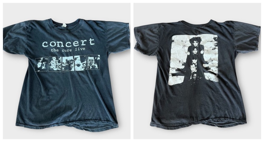 1980's The Cure Vintage Band Tour Tee Shirt 2 sided Black S-5XL PA8901